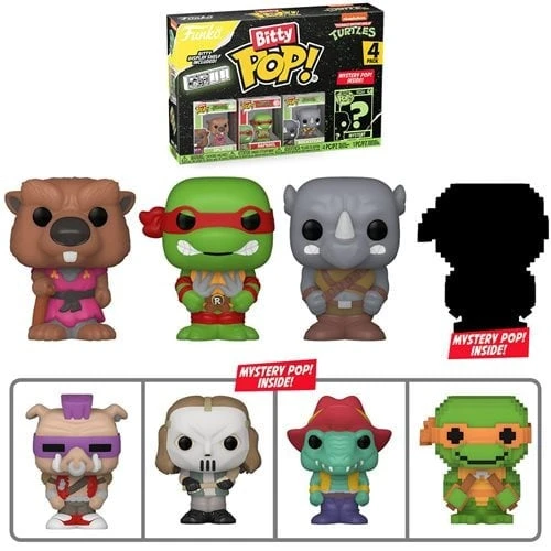 FUNKO Teenage Mutant Ninja Turtles 4-Pack Series 3 Bitty Pop!