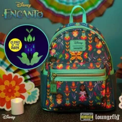 Loungefly Encanto Familia Madrigal Glow-in-the-Dark Mini-Backpack-Entertainment Earth Exclusive
