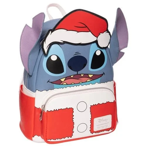 Loungefly Lilo & Stitch Holiday Santa Stitch Mini Backpack - Entertainment Earth Exclusive - Image 3
