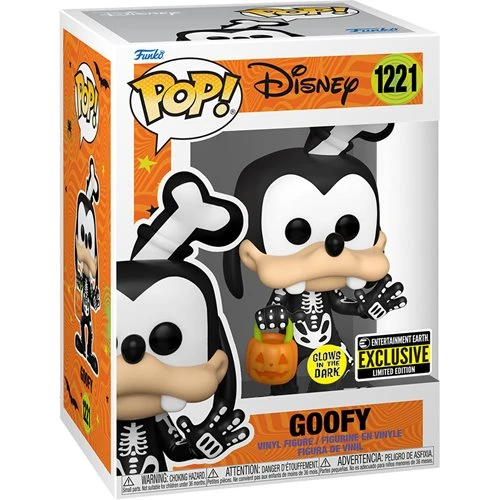 Funko Pop! Disney Skeleton Goofy Glow-in-the-Dark Pop! Vinyl Figure #1221 - Entertainment Earth Exclusive - Image 4