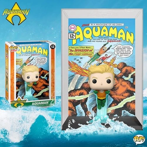 FUNKO DC Aquaman Comic Cover Pop! Vinyl Figure W/ Case #13 - Image 2
