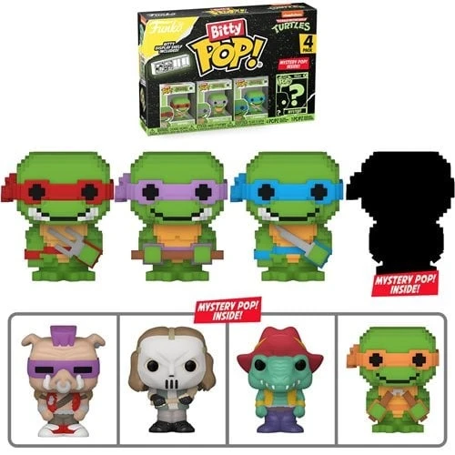 FUNKO Teenage Mutant Ninja Turtles 4-Pack Series 4 Bitty Pop!