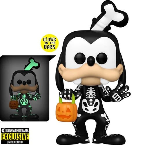 Funko Pop! Disney Skeleton Goofy Glow-in-the-Dark Pop! Vinyl Figure #1221 - Entertainment Earth Exclusive - Image 2