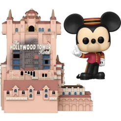 FUNKO Disney WDW 50th Anniversary Hollywood Tower Hotel And Mickey Mouse Pop! Town Vinyl Figure #31