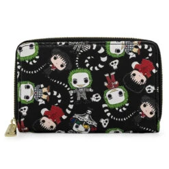 Pop By Loungefly Beetlejuice AOP Ziparound Wallet