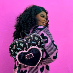 Loungefly Valfre Double Heart Mini Backpack