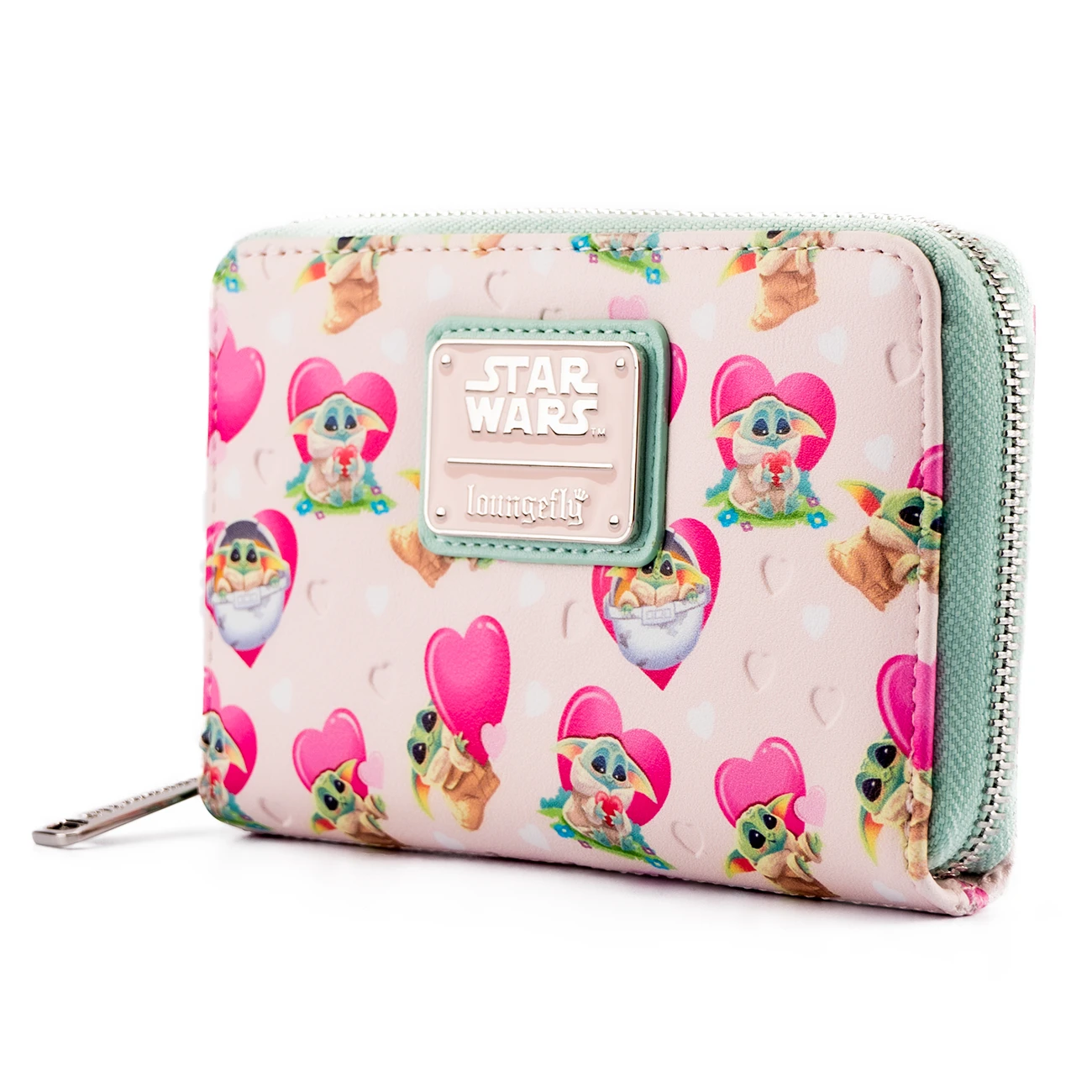 Loungefly Star Wars Mandalorian Grogu Valentines Ziparound Wallet - Image 4