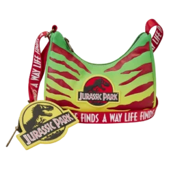 Loungefly Jurassic Park 30th Anniversary Life Finds A Way Crossbody Bag