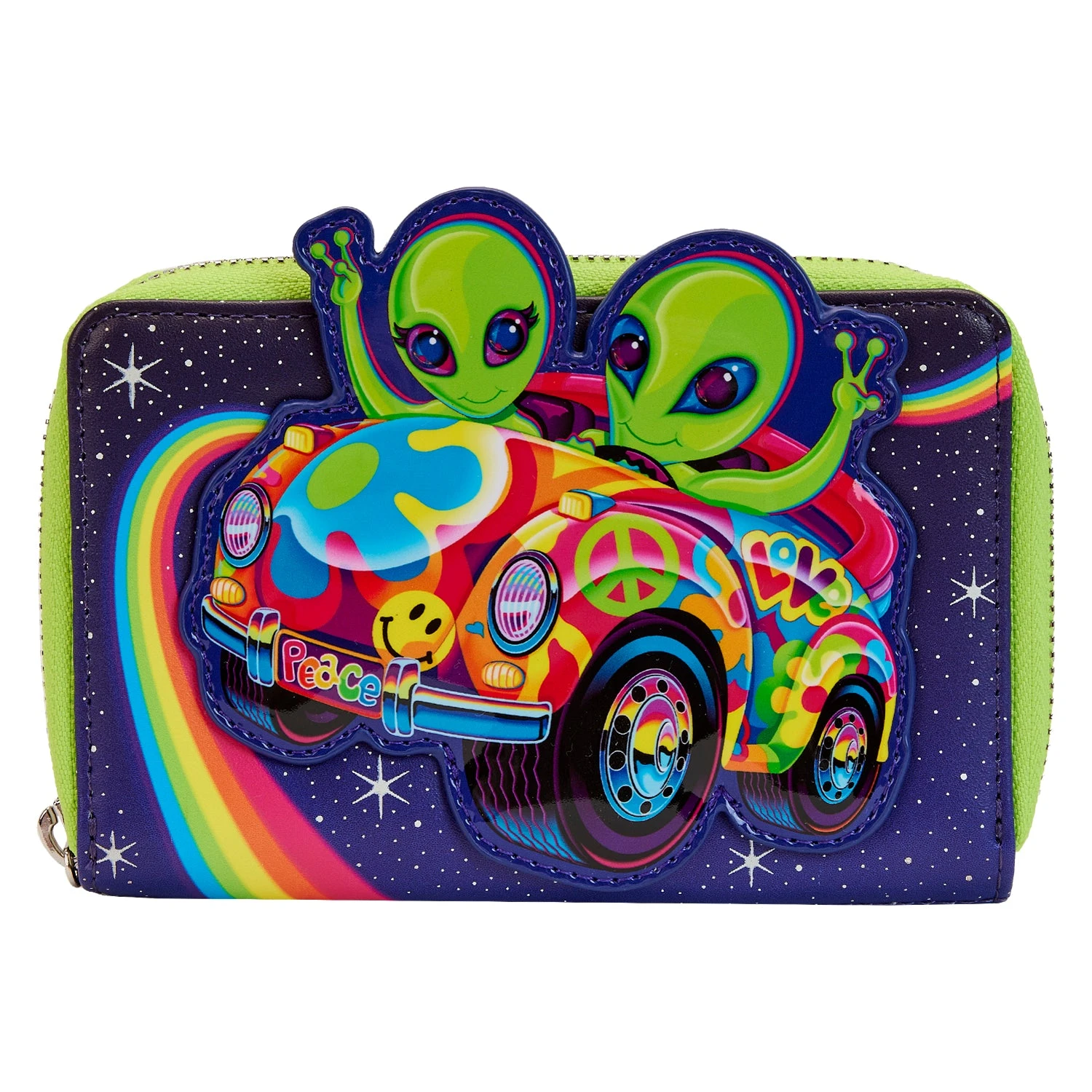 Loungefly Lisa Frank Cosmic Alien Ride Ziparound Wallet