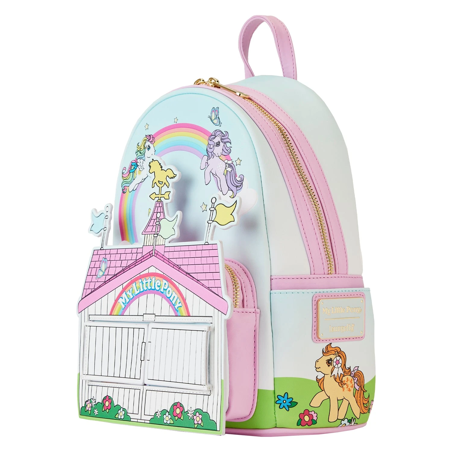 Loungefly Hasbro My Little Pony 40th Anniversary Stable Mini Backpack - Image 3