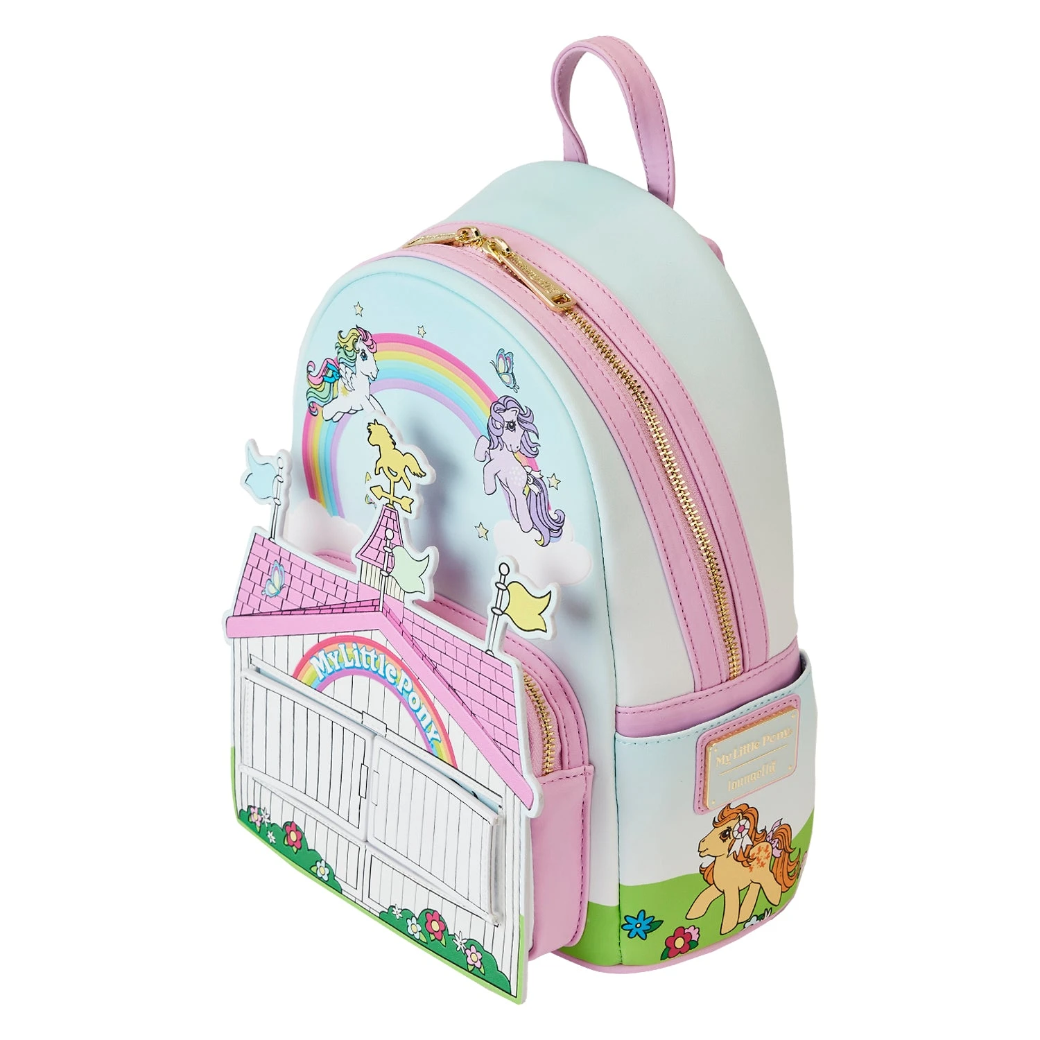 Loungefly Hasbro My Little Pony 40th Anniversary Stable Mini Backpack - Image 4