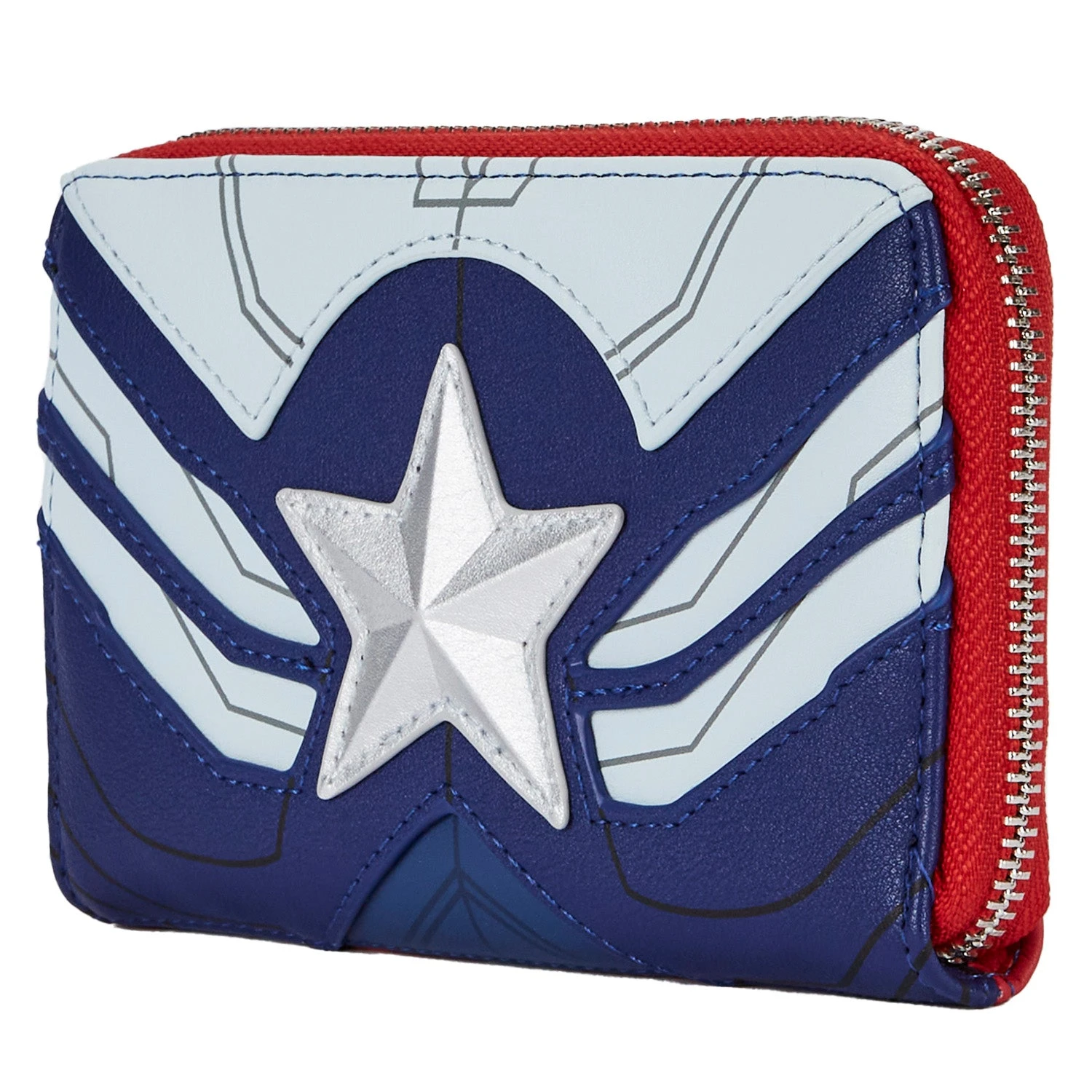 Loungefly Marvel Falcon Captain America Cosplay Ziparound Wallet - Image 5