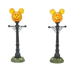 Enesco Mickey's Pumpkintown Street Lights