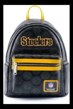 Loungefly NFL Pittsburgh Steelers Logo AOP Mini Backpack