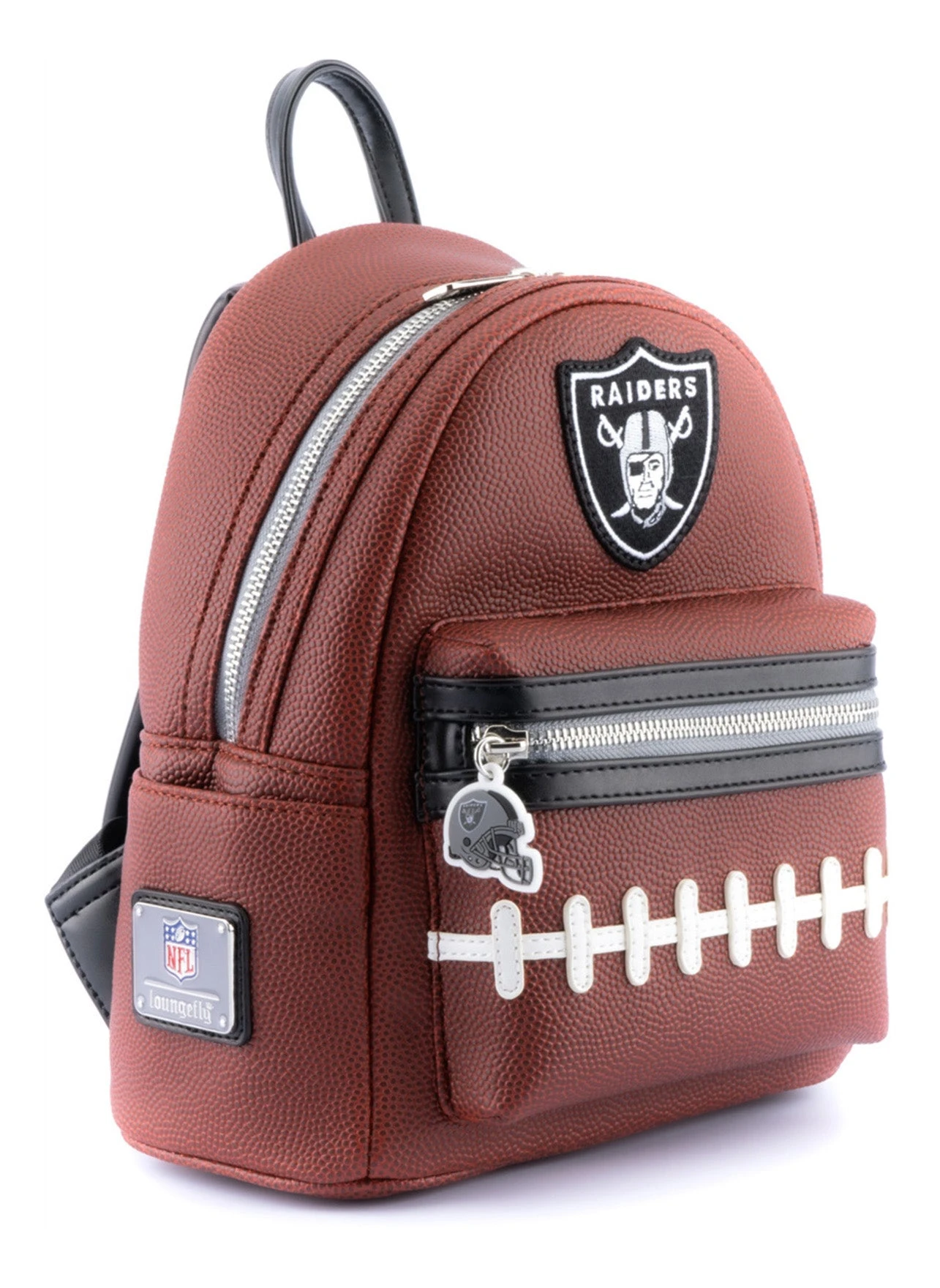 Loungefly NFL Las Vegas Raiders Pigskin Logo Mini Backpack - Image 6