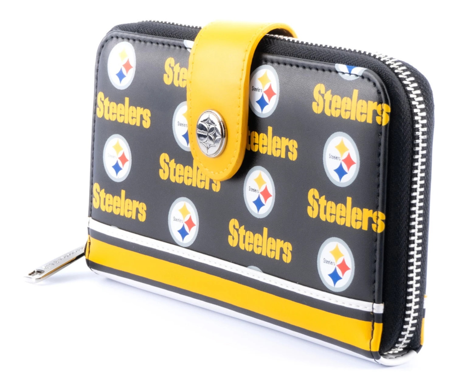 Loungefly NFL Pittsburgh Steelers Logo AOP Bifold Wallet - Image 4
