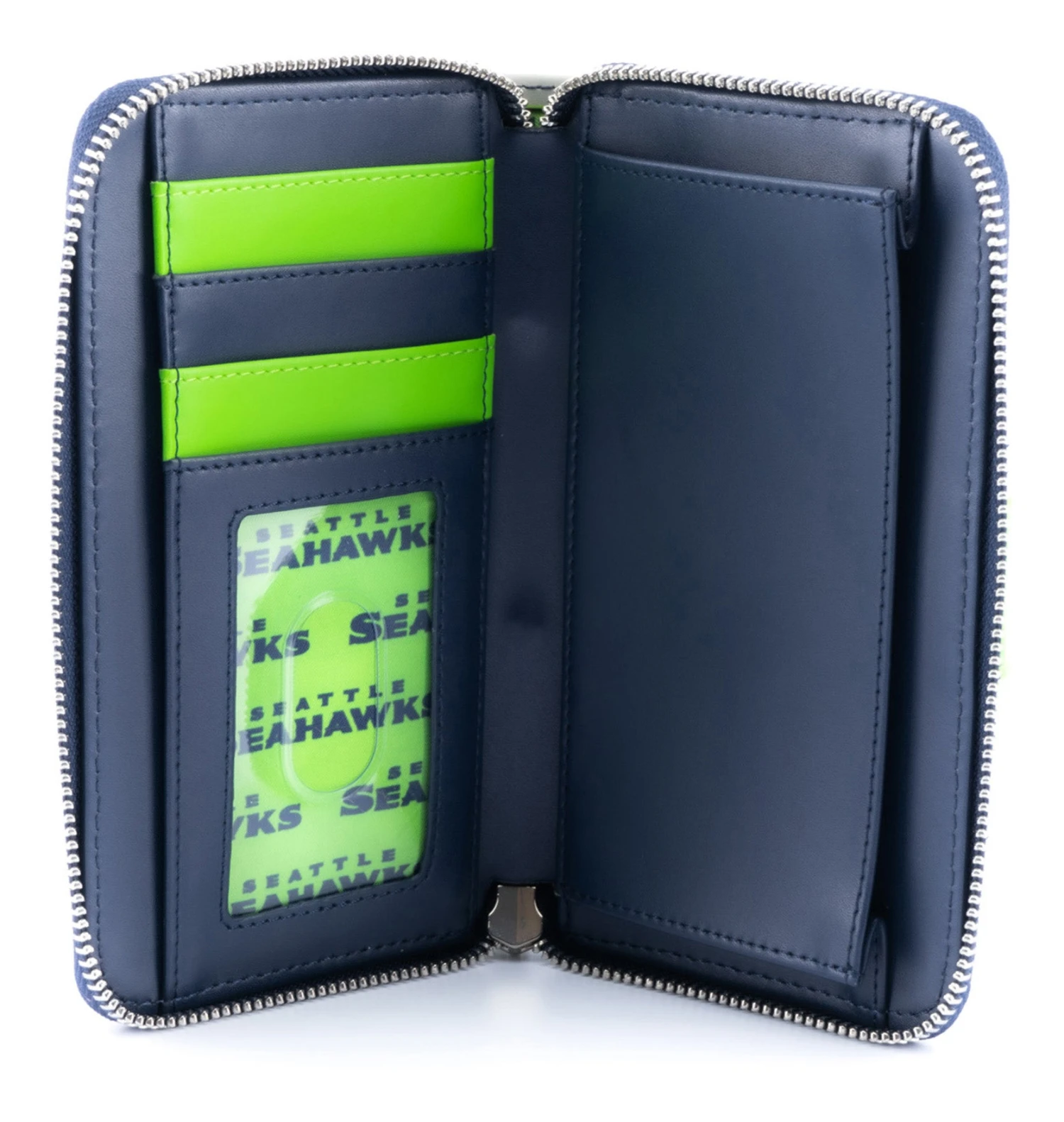 Loungefly NFL Seattle Seahawks Logo AOP Bifold Wallet - Image 3