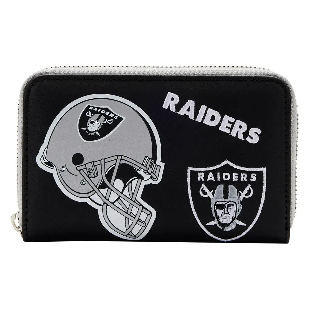 Loungefly NFL Las Vegas Raiders Patches Ziparound Wallet