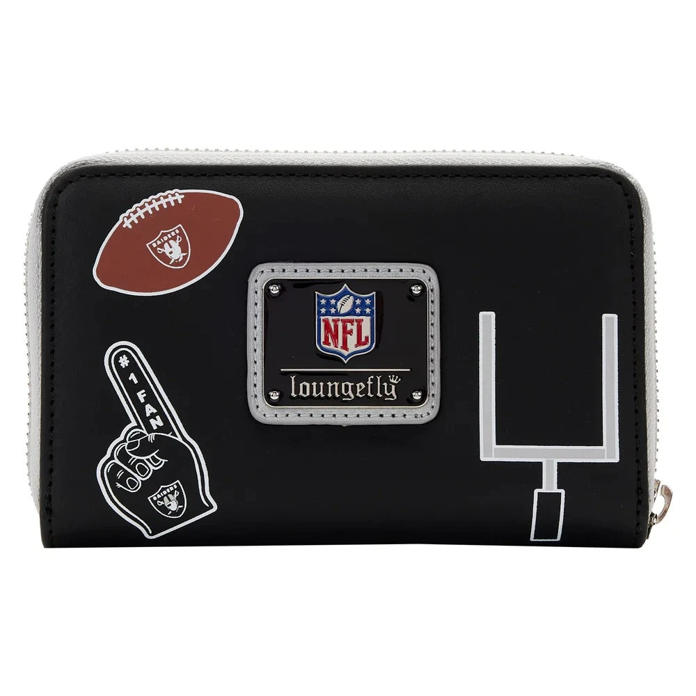 Loungefly NFL Las Vegas Raiders Patches Ziparound Wallet - Image 3
