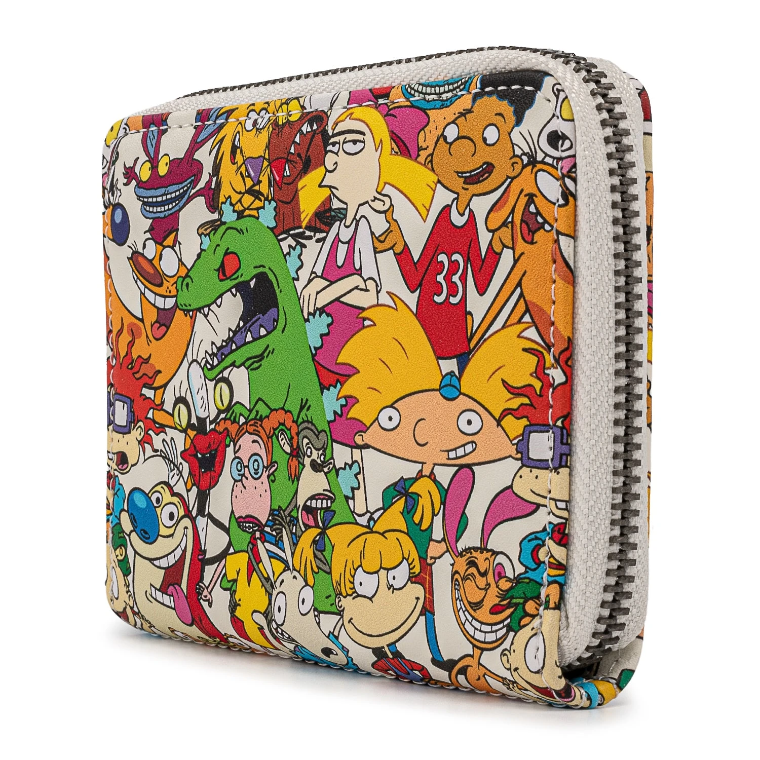 Loungefly Nickelodeon Nick Rewind Gang AOP Ziparound Wallet - Image 2