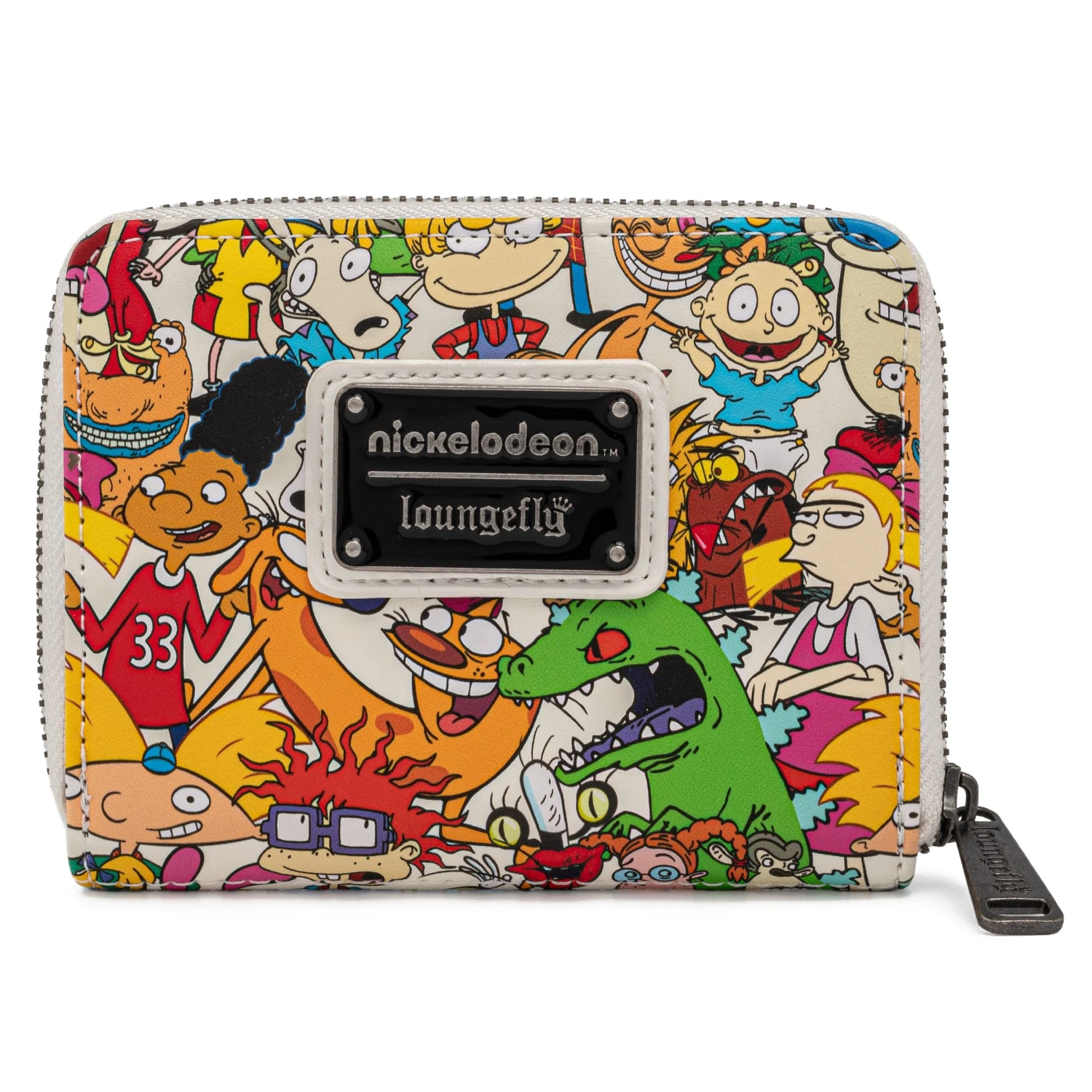 Loungefly Nickelodeon Nick Rewind Gang AOP Ziparound Wallet - Image 4