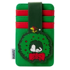 Loungefly Peanuts Snoopy Woodstock Wreath Cardholder