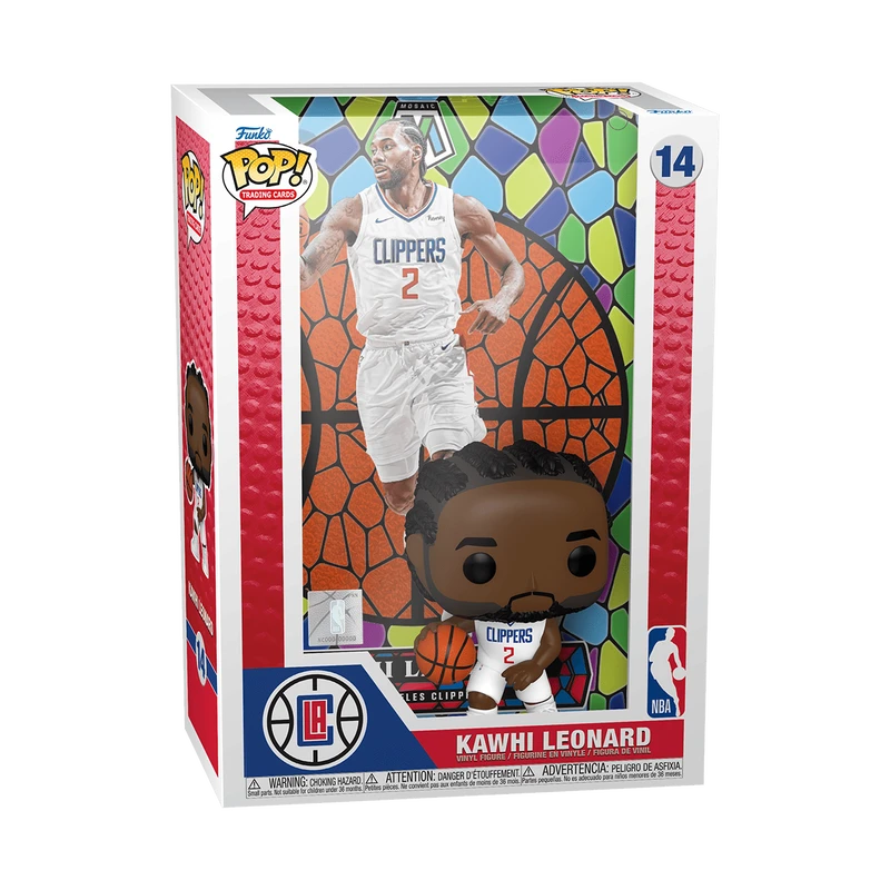 FUNKO NBA Kawhi Leonard Mosaic Pop! Trading Card Figure #14 - Image 2