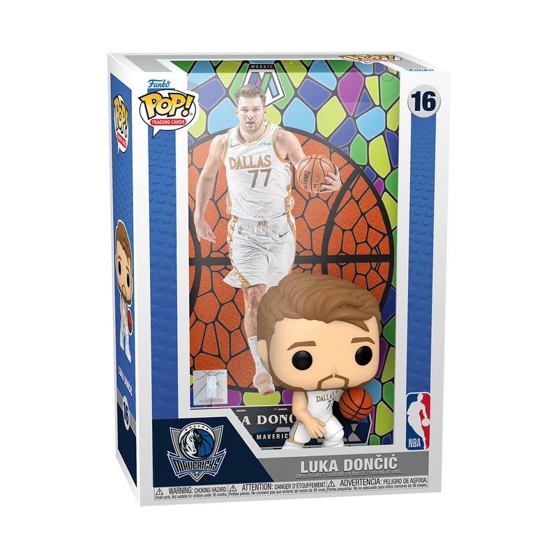 FUNKO NBA Luka Doncic Mosaic Pop! Trading Card Figure #16 - Image 2
