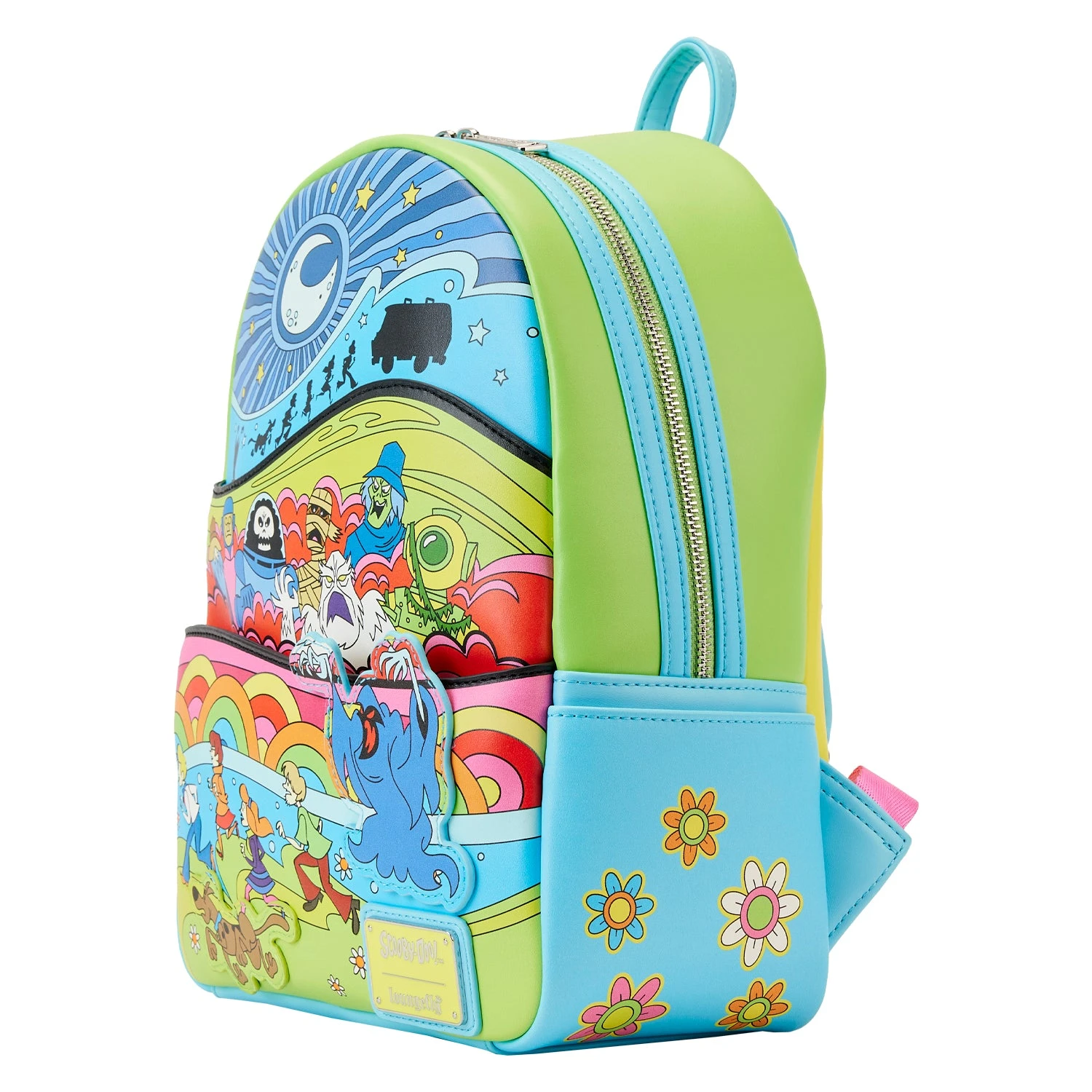 Loungefly Scooby Doo Psychedelic Monster Chase Glow Mini Backpack - Image 3