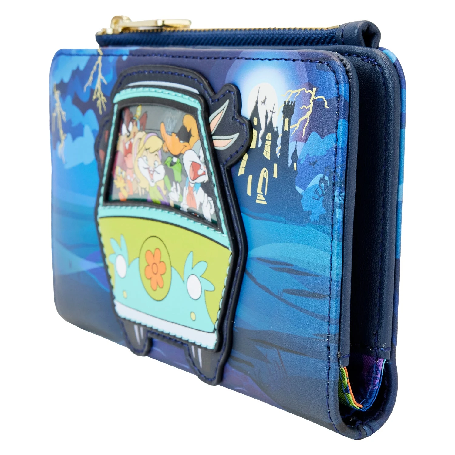 Loungefly Warner Bros 100th Anniversary Looney Tunes Scooby Mash Up Flap Wallet - Image 3