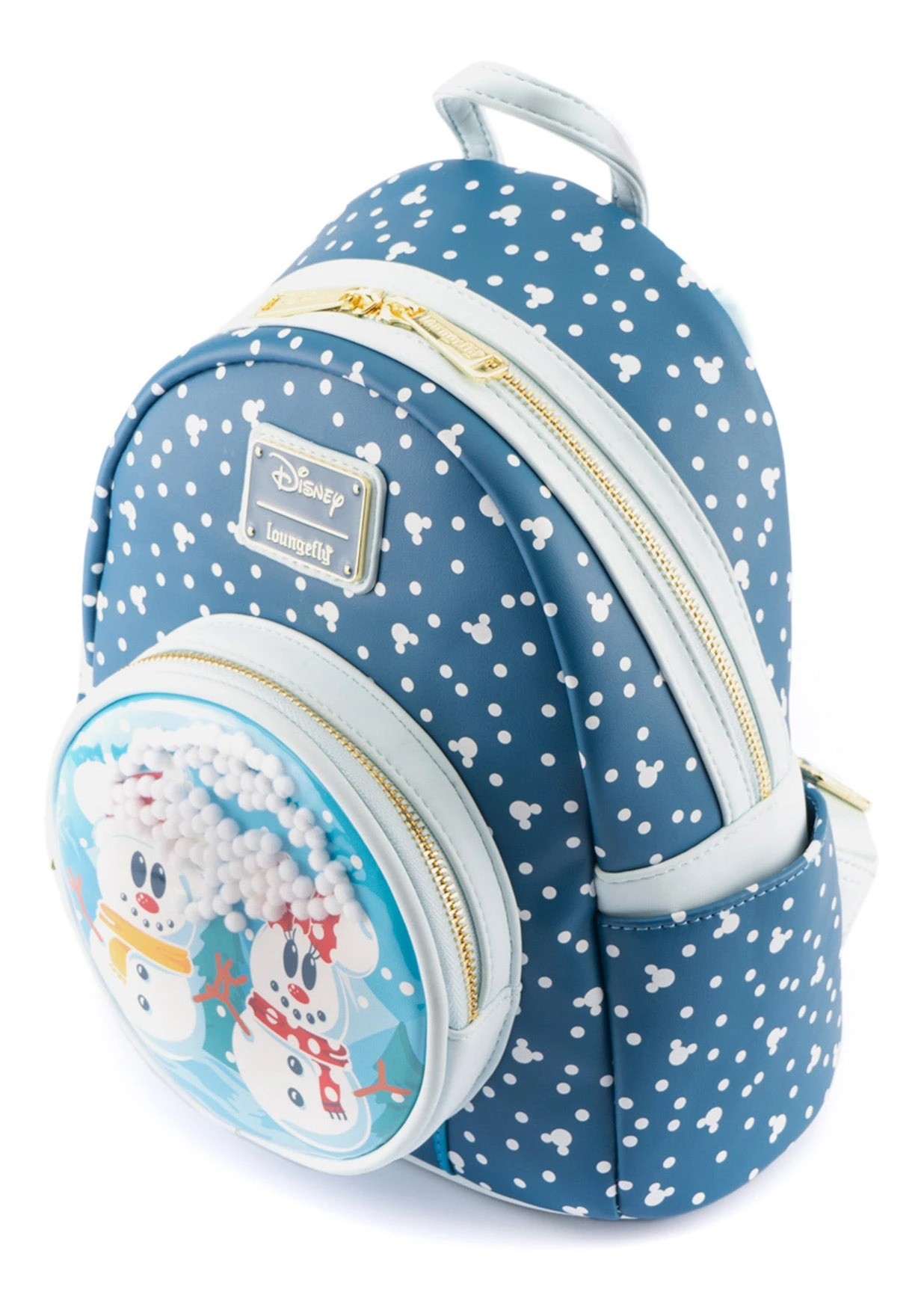 Loungefly Disney Snowman Mickey Minnie Snow Globe Mini Backpack - Image 4