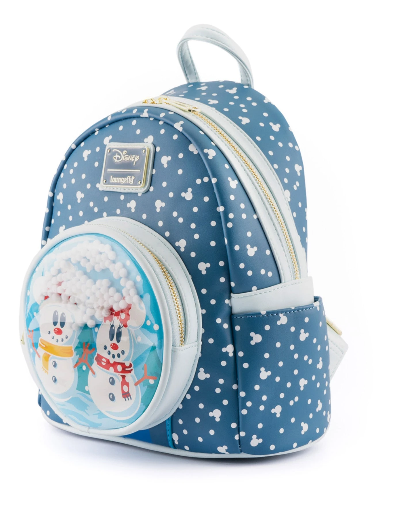 Loungefly Disney Snowman Mickey Minnie Snow Globe Mini Backpack - Image 5