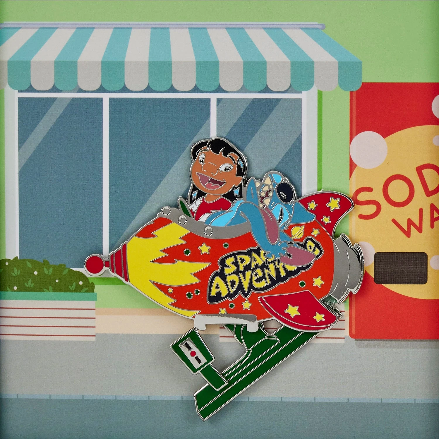 Loungefly Disney Lilo & Stitch Space Adventure 3" Collector Box Pin - Image 4