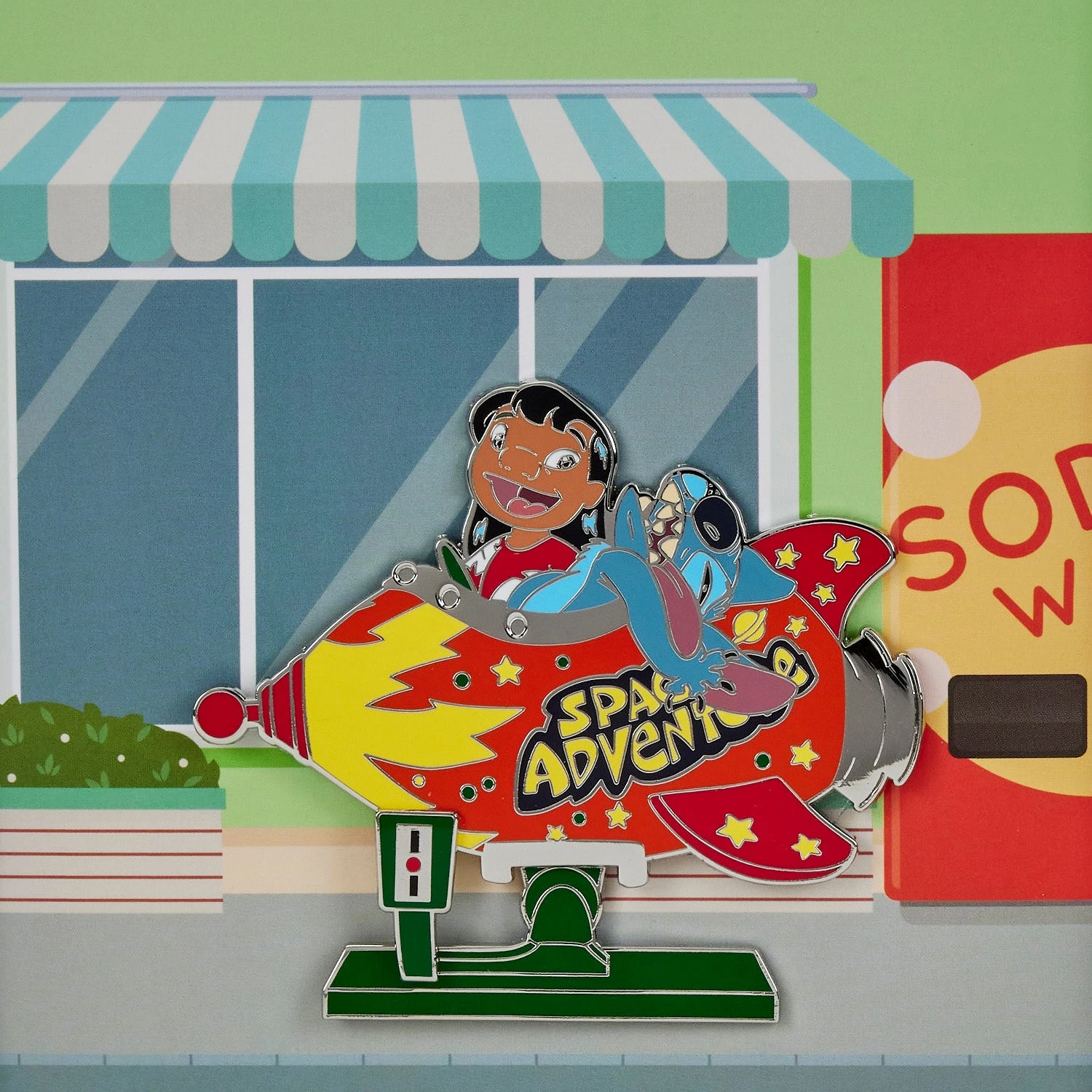 Loungefly Disney Lilo & Stitch Space Adventure 3" Collector Box Pin - Image 3