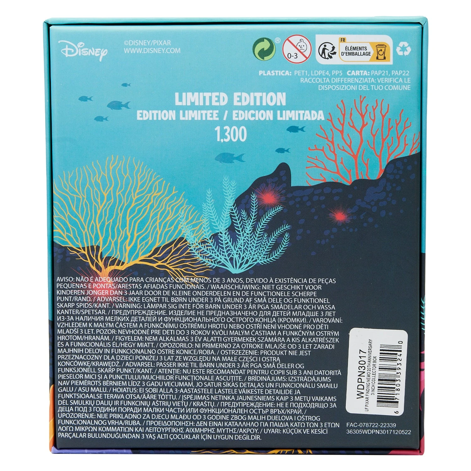 Loungefly Pixar Finding Nemo 20th Anniversary 3 Inch Collector Pin - Image 3