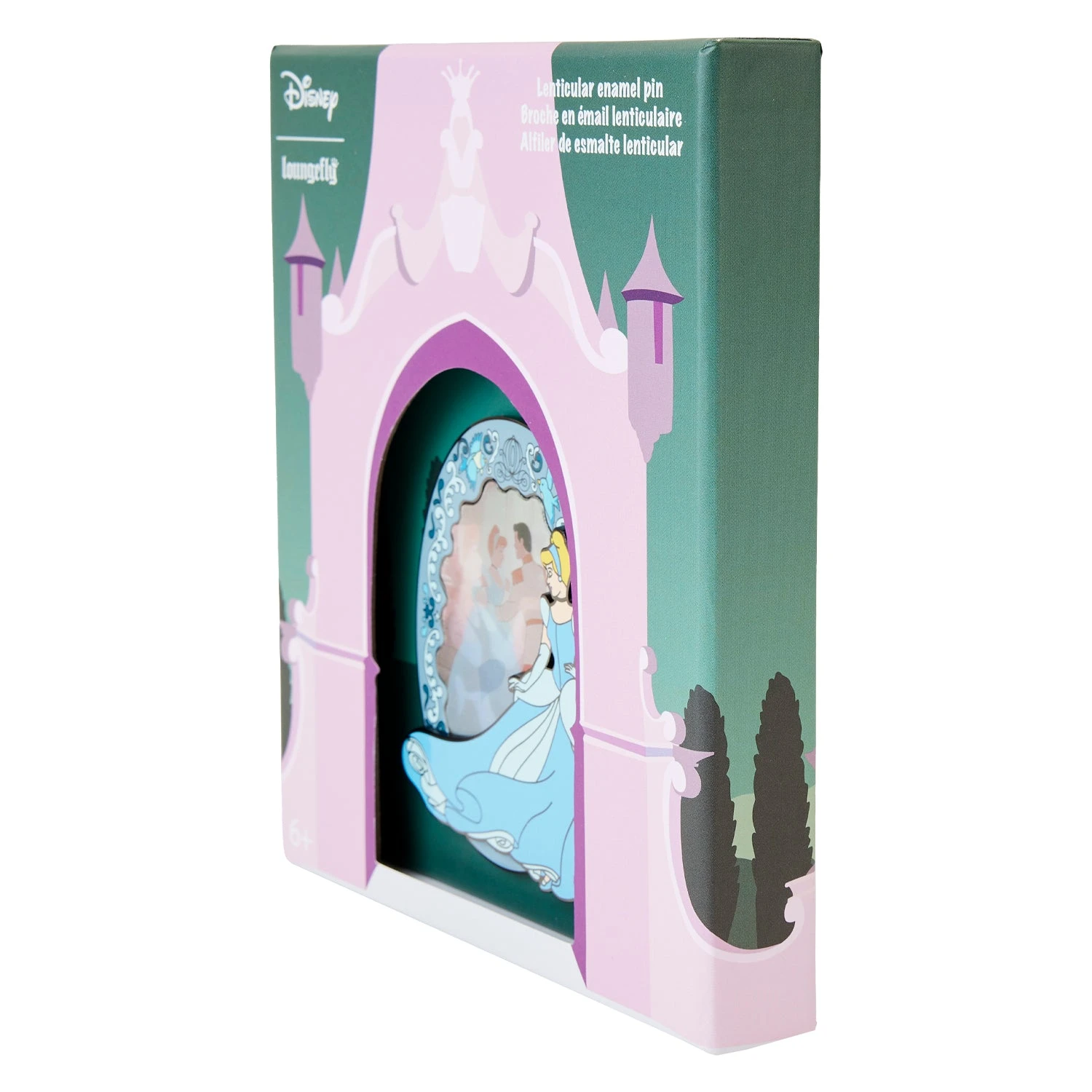 Loungefly Disney Cinderella Lenticular 3 Inch Collector Box Pin - Image 2