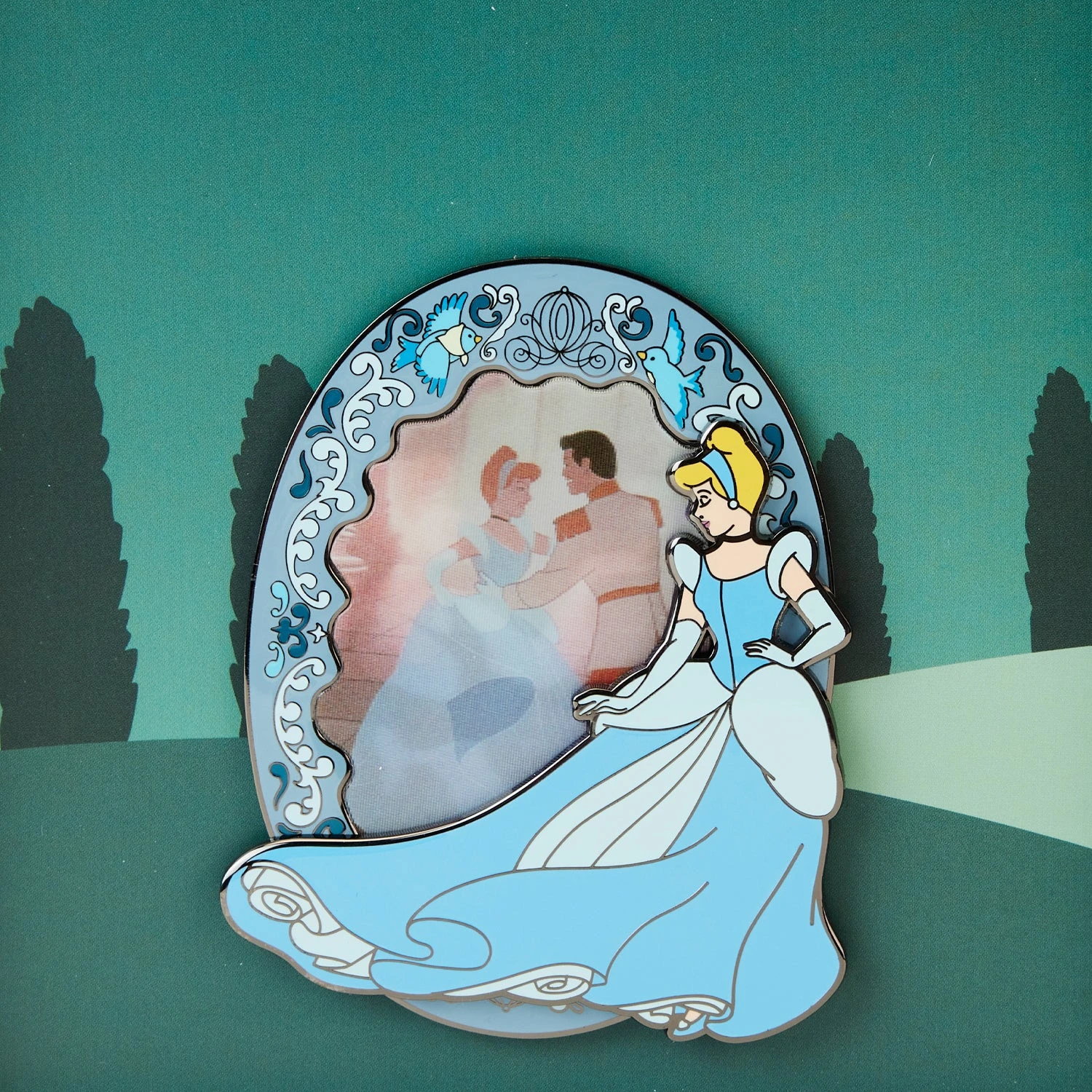 Loungefly Disney Cinderella Lenticular 3 Inch Collector Box Pin - Image 4