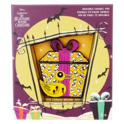 Loungefly Disney The Nightmare Before Christmas Scary Teddy Present 3 Inch Collector Box Pin