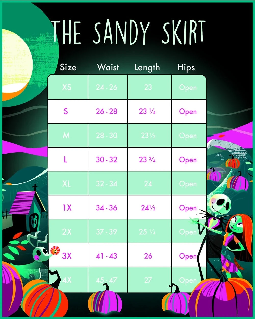 Loungefly Stitch Shoppe NBC Eternally Yours "Sandy" Skirt - Image 10