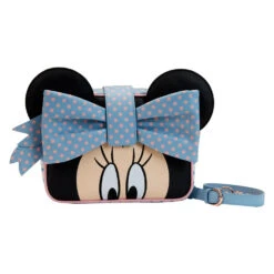 Loungefly Disney Minnie Pastel Color Block Dots Crossbody Bag