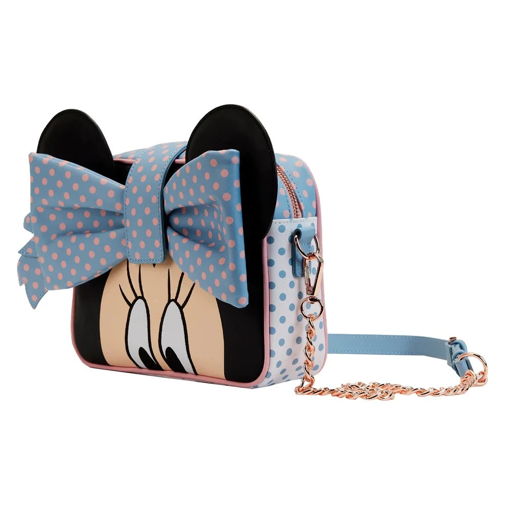 Loungefly Disney Minnie Pastel Color Block Dots Crossbody Bag - Image 2