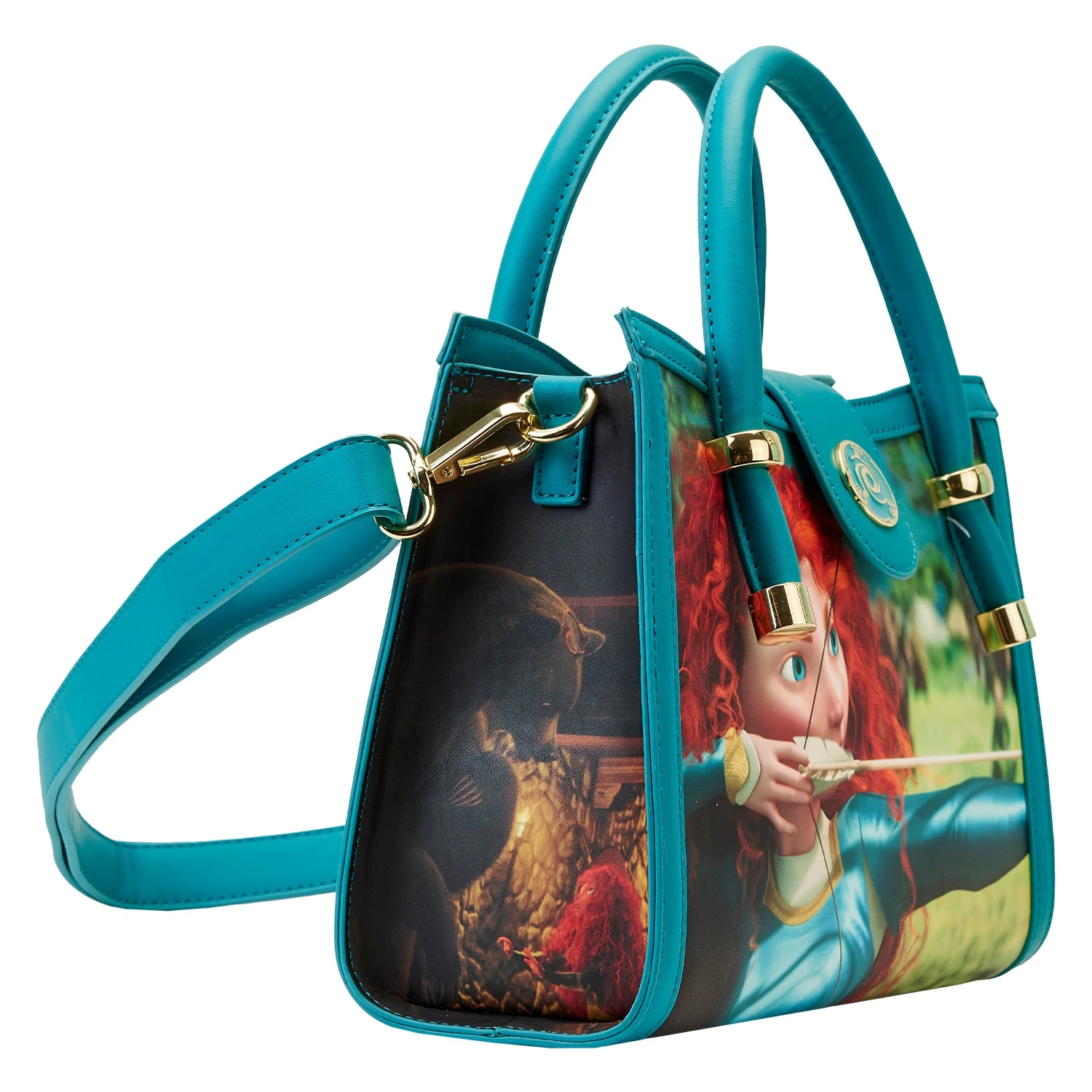 Loungefly Disney Brave Merida Princess Scene Crossbody Bag - Image 4