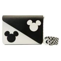 Loungefly Disney Mickey Y2K Black And White Crossbody Bag