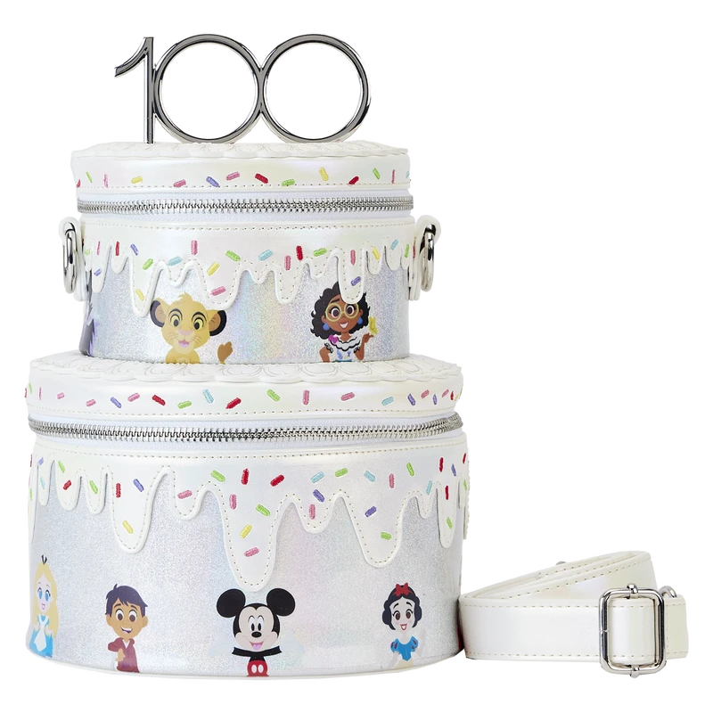 Loungefly Disney 100 Celebration Cake Crossbody Bag