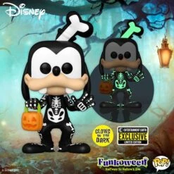 Funko Pop! Disney Skeleton Goofy Glow-in-the-Dark Pop! Vinyl Figure #1221 - Entertainment Earth Exclusive