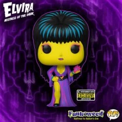 Funko Pop! Elvira Black Light Pop! Vinyl Figure - Entertainment Earth Exclusive #68