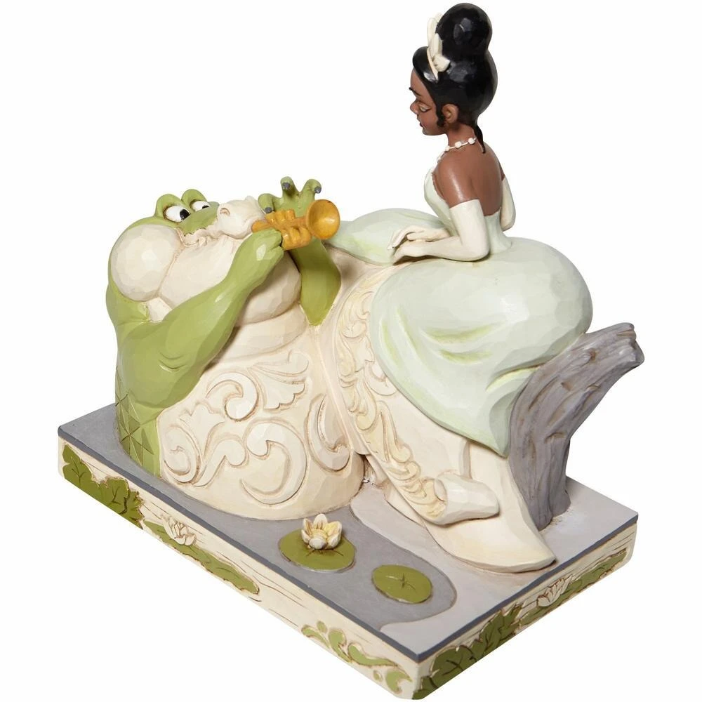 Enesco Disney Traditions White Woodland Tiana W/ Louie By Jim Shore - Image 5