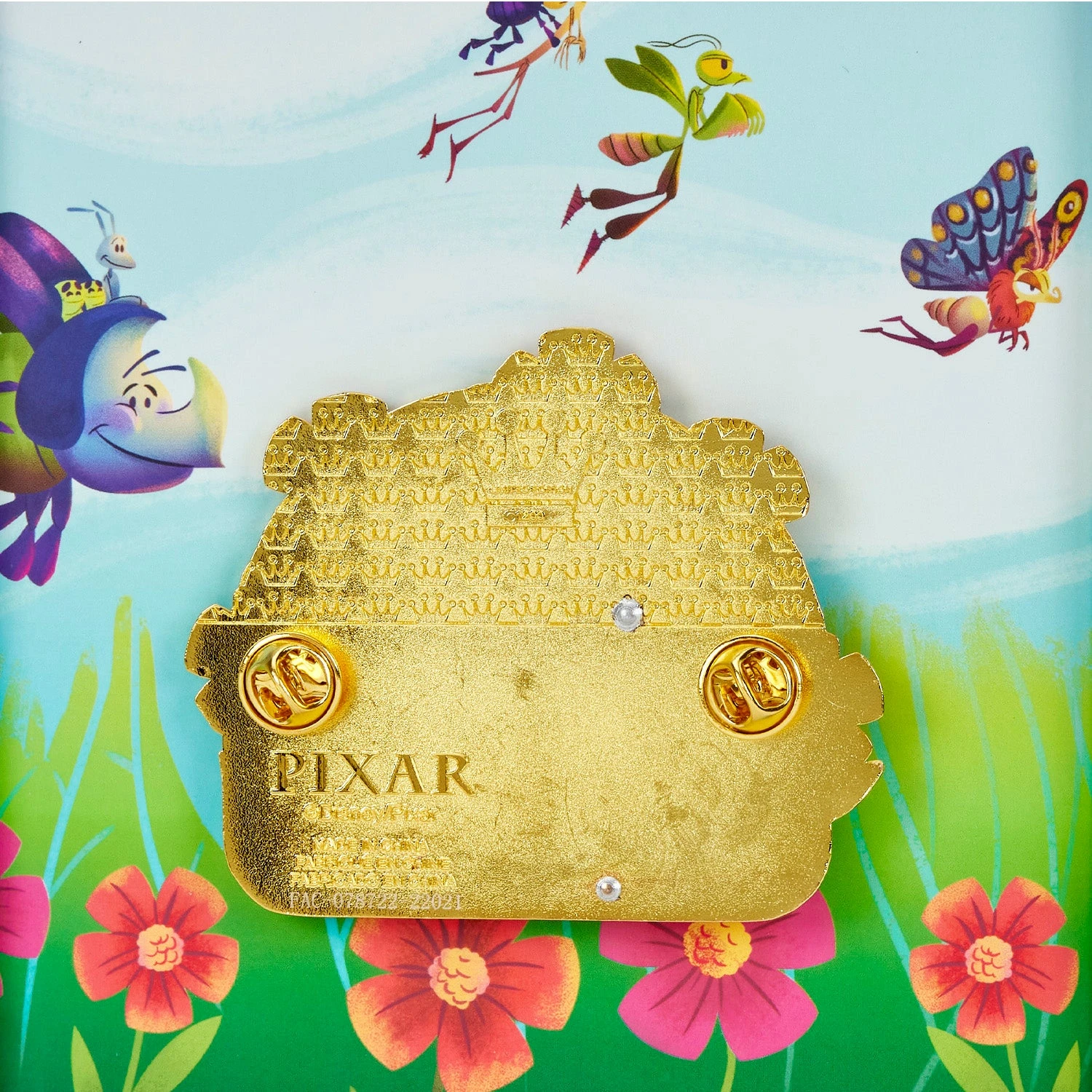 Loungefly Pixar A Bug's Life Heimlich Flowers 3" Collector Box Pin - Image 5